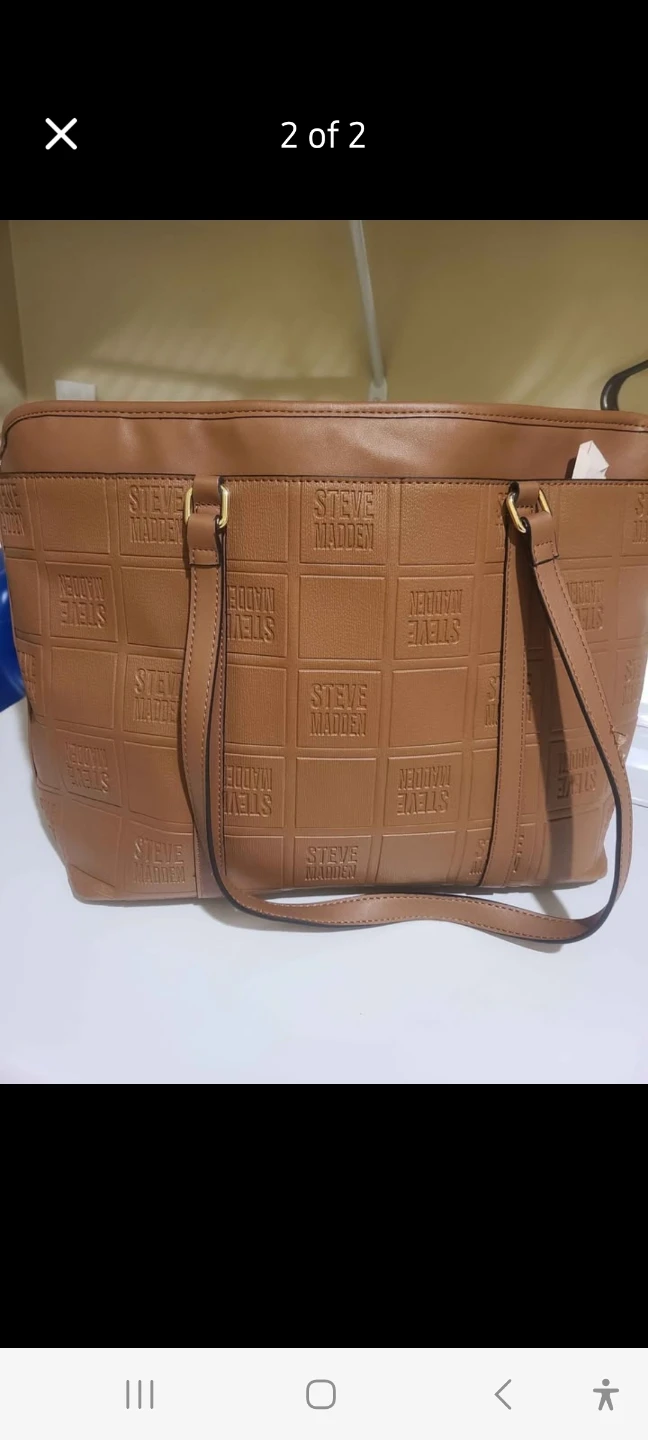 Steve Madden Brown Tote Bag