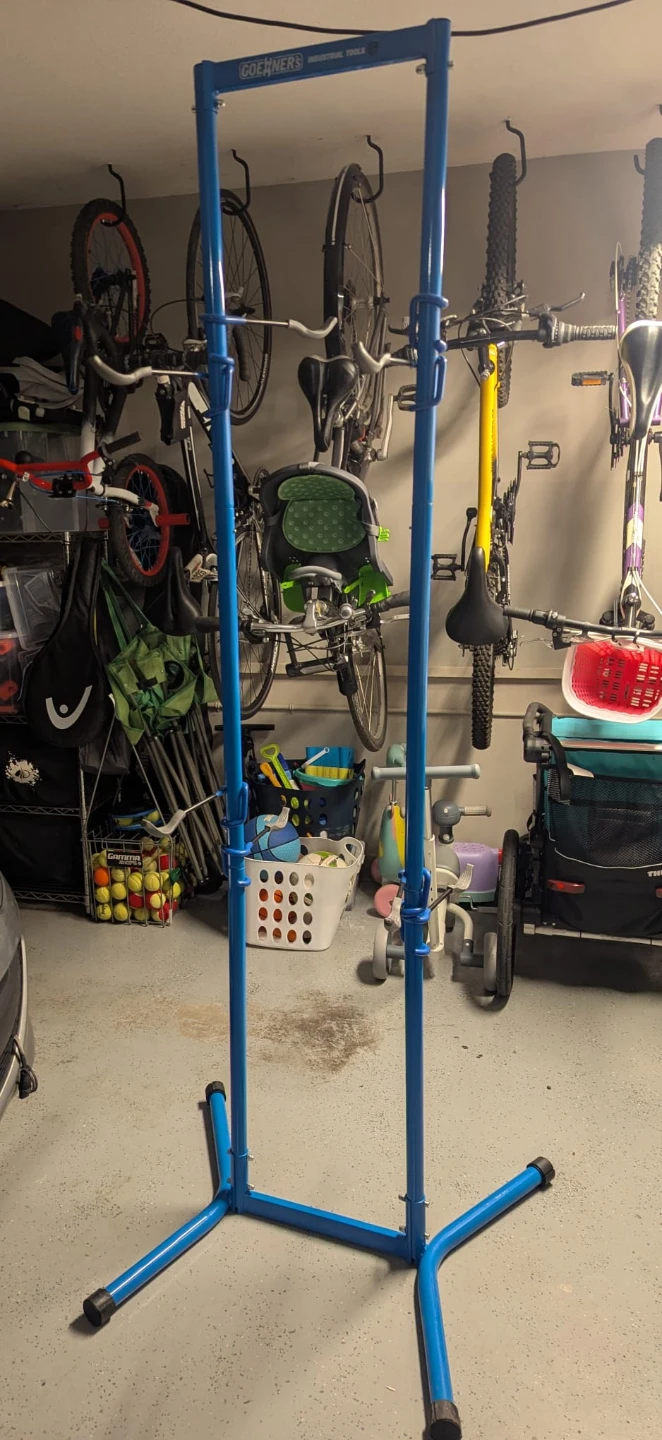 Goerner's Industrial Tools Blue Bike Stand for 3 Bikes