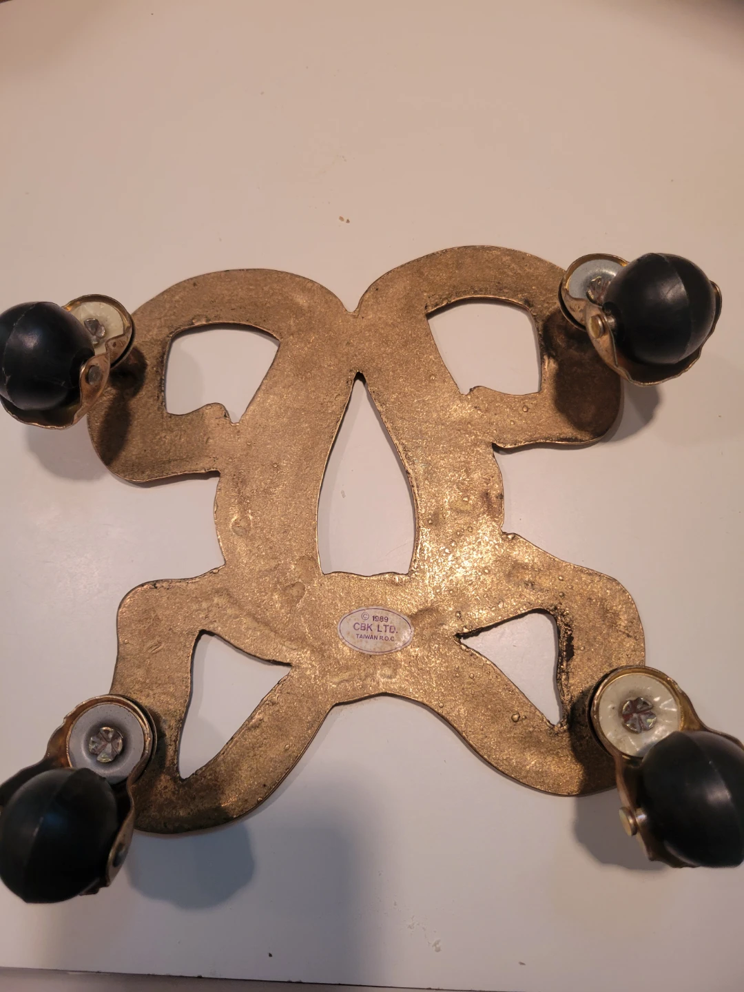Brass Ribbon Bow Trivet - photo 2