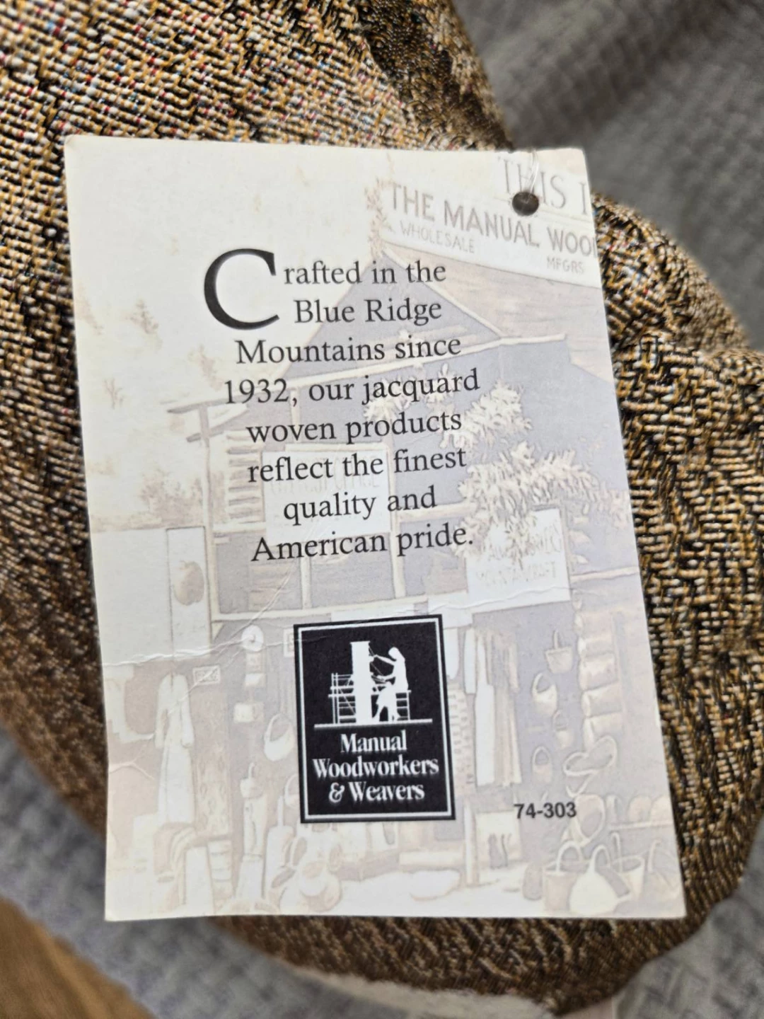 Manual Woodworkers & Weavers Jacquard Bunny Pillow - photo 4