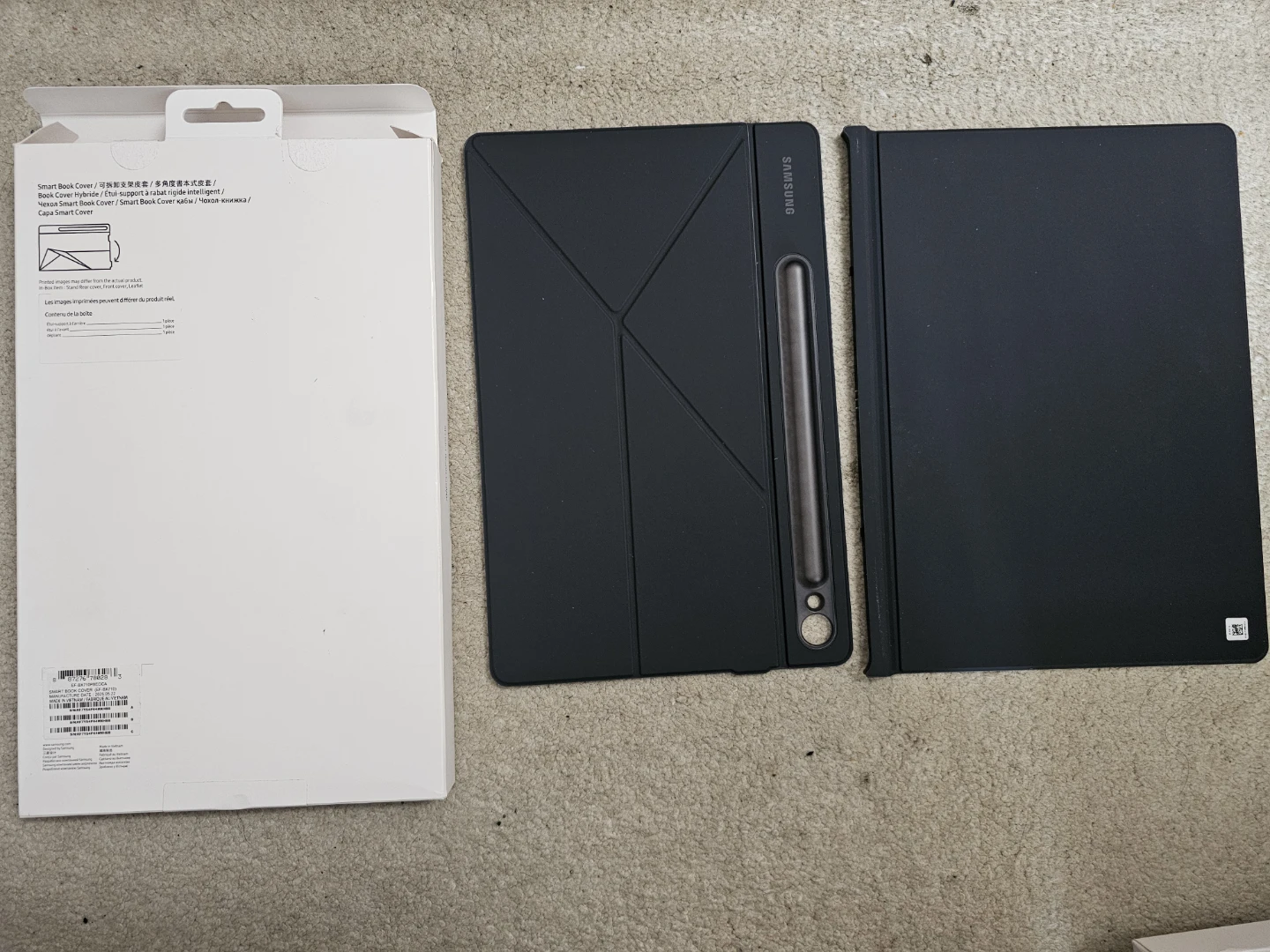 Samsung Smart Book Cover Case for Galaxy Tab S10FE/S9/S9FE-Black - photo 2