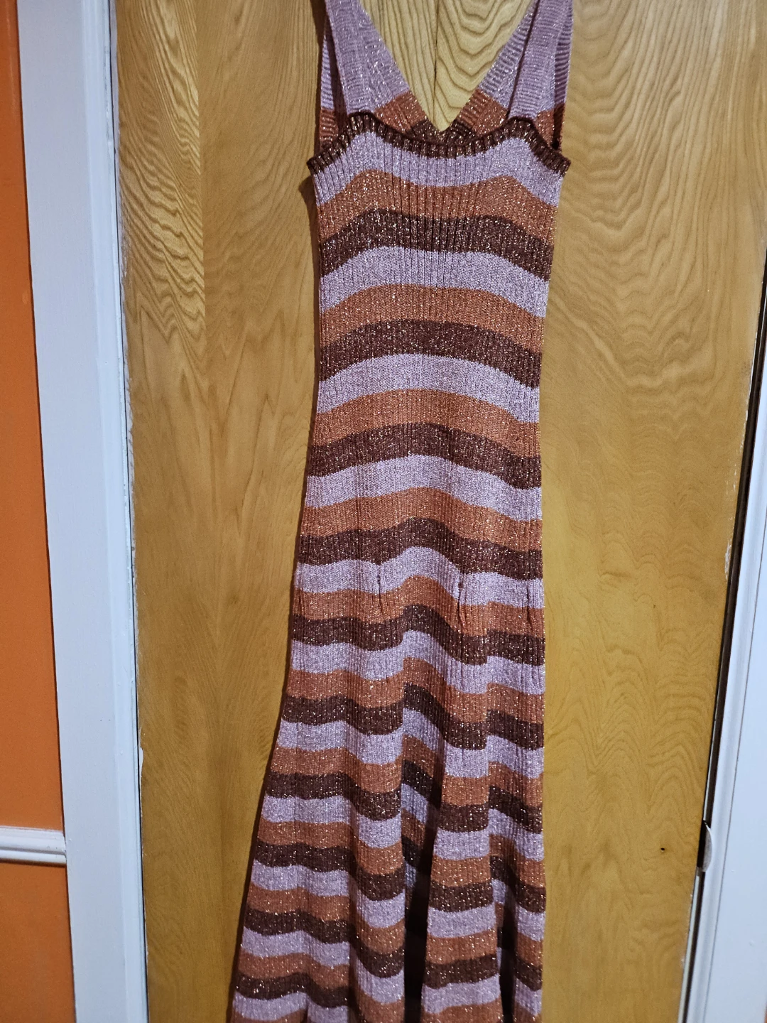 Kate Spade Striped V-Neck Maxi Dress XS - photo 3