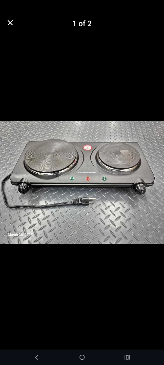 Dual Hotplate Elite Gourmet