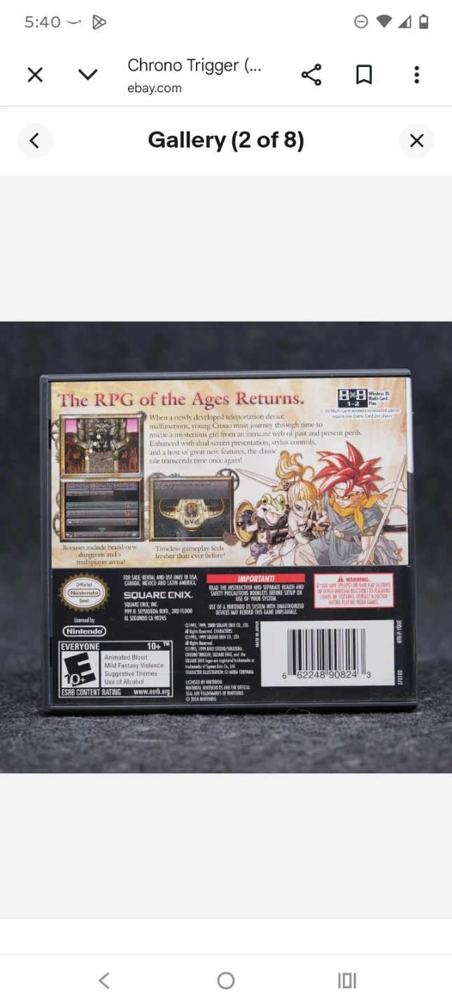 Chrono Trigger Nintendo DS Ultimate Hits - photo 2