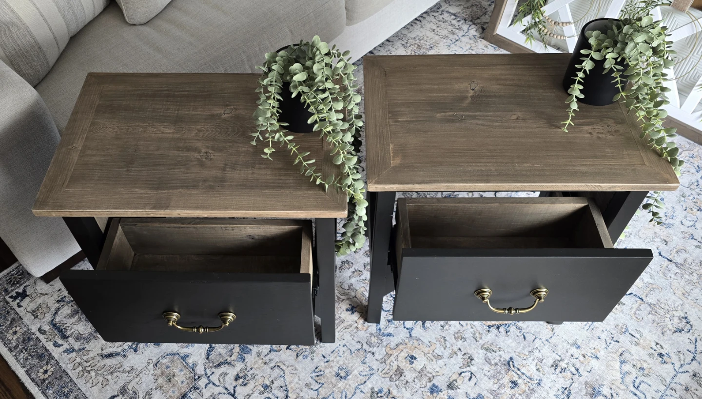 Gorgeous handmade farmhouse end tables. - photo 3