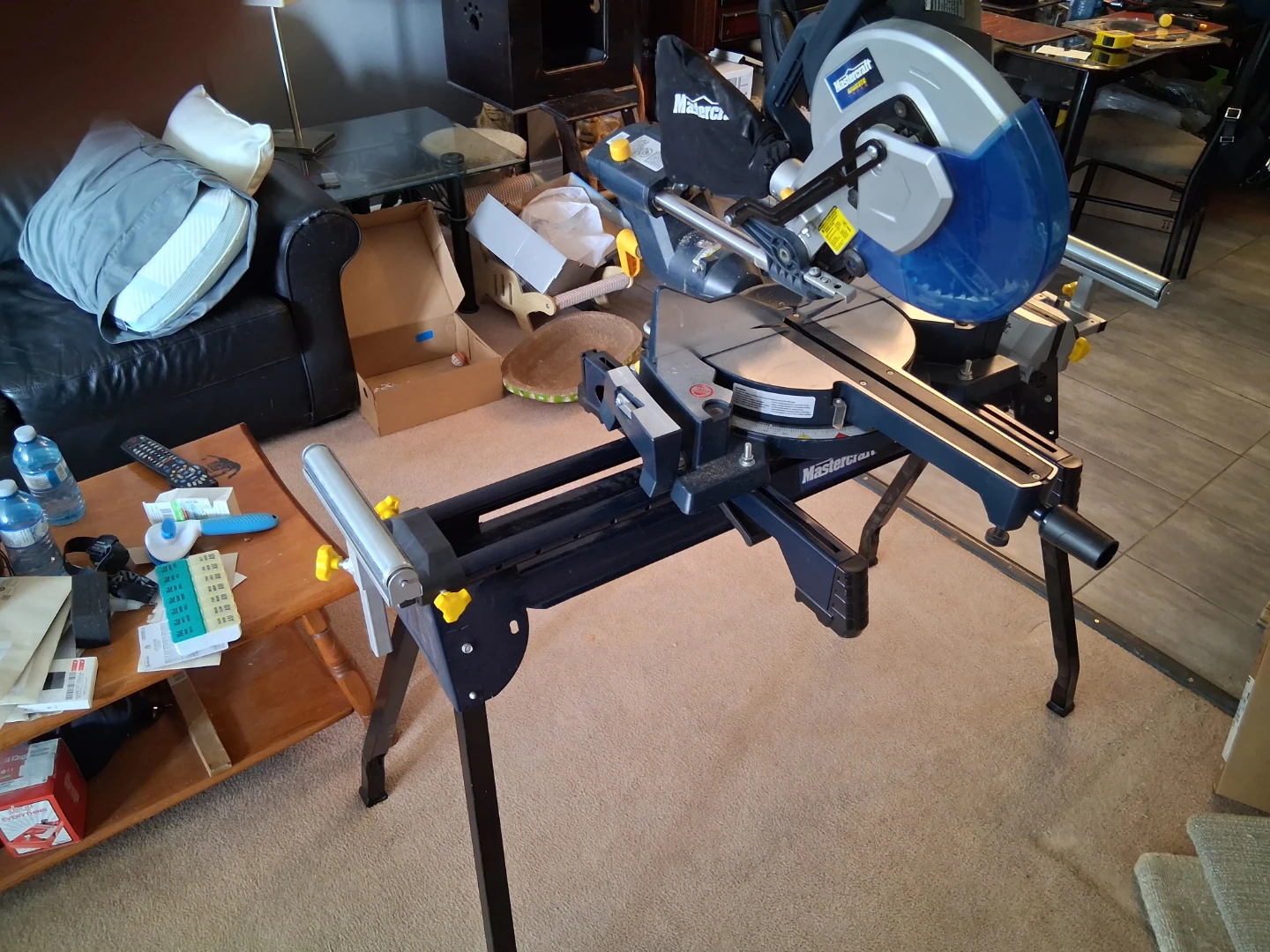 10" Mastercraft sliding miter saw set