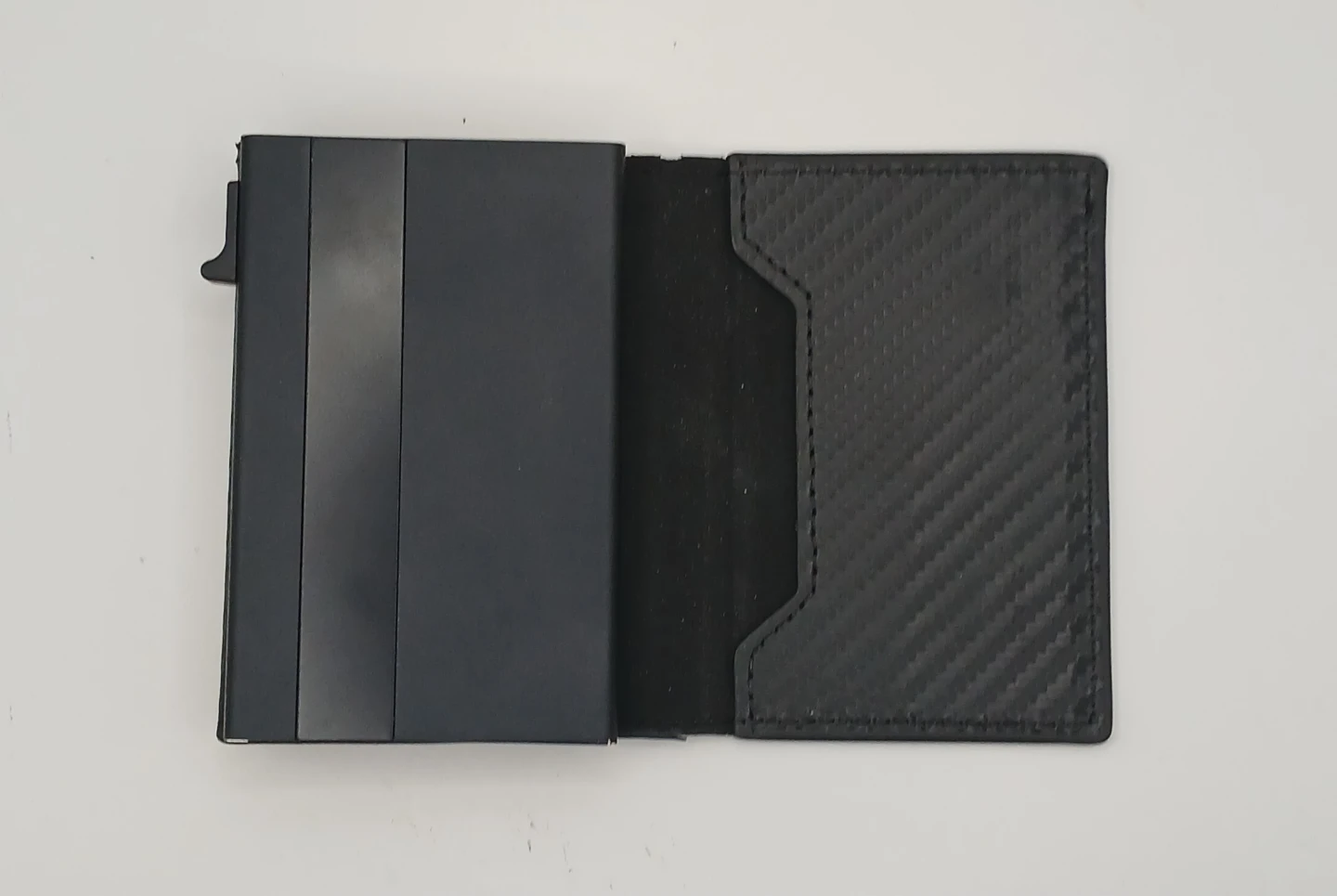 Black Carbon Fibre Style Slim Wallet - photo 4