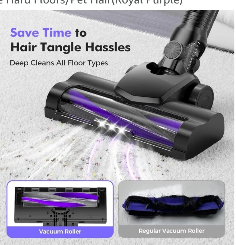 YXYI Cordless Stick Vacuum Cleaner - Purple - photo 4