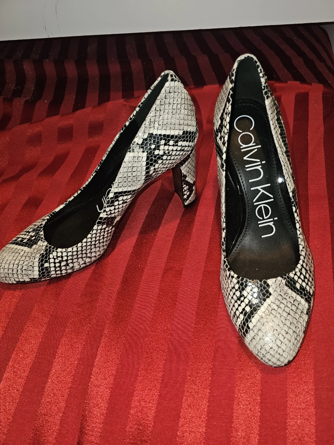 Calvin Klein Women's Snake Print Heels - Size 7 - photo 2