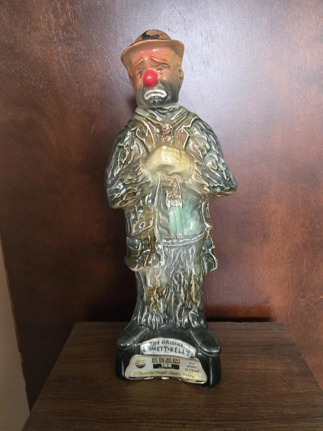 Jim Beam Emmett Kelly "Weary Willie" Decanter