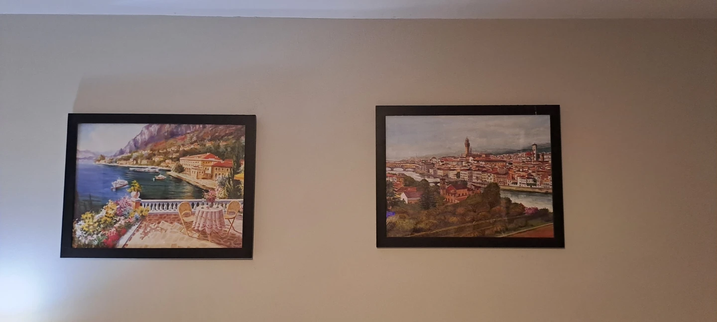 Framed Watercolour Printing of Florence Cityscape