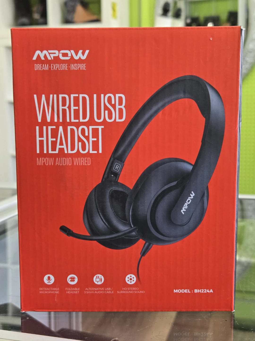 MPOW Wired USB Headset w/ Mic - New 🎧💻