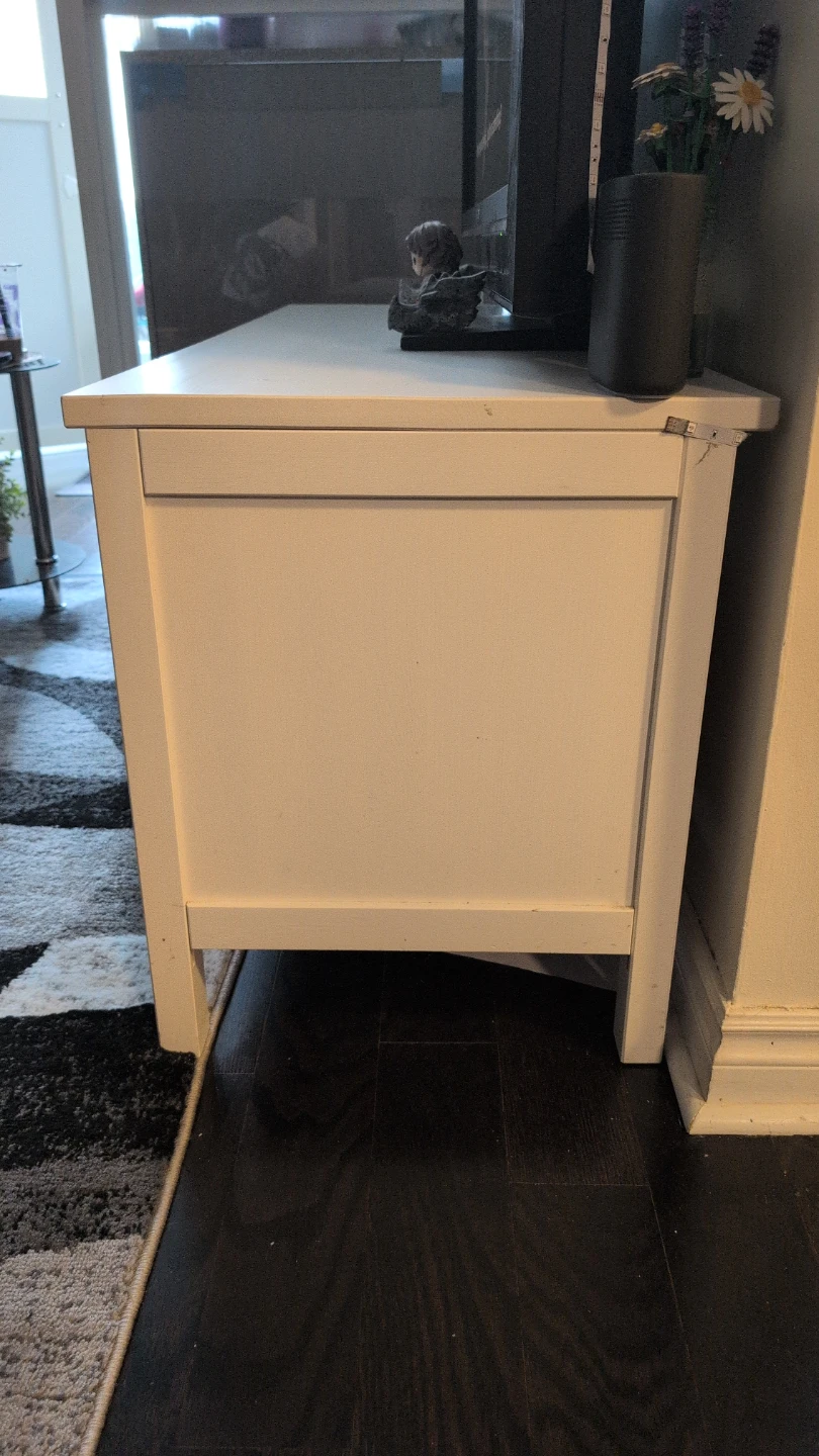 White IKEA TV stand - Immediate clean out! - photo 2