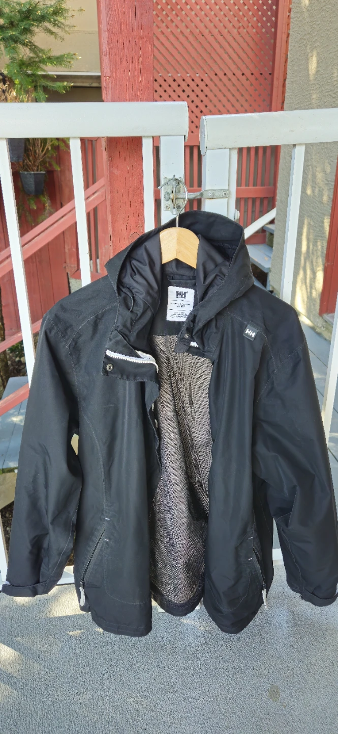 Helly Hansen Black Rain Jacket XXL