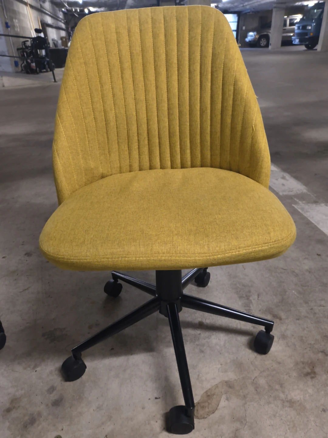 Yellow Fabric Office Chair