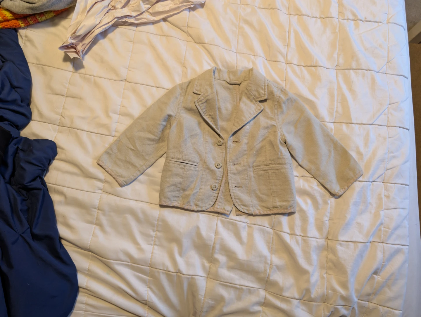 Children's Blazer and Plaid Shirt Set