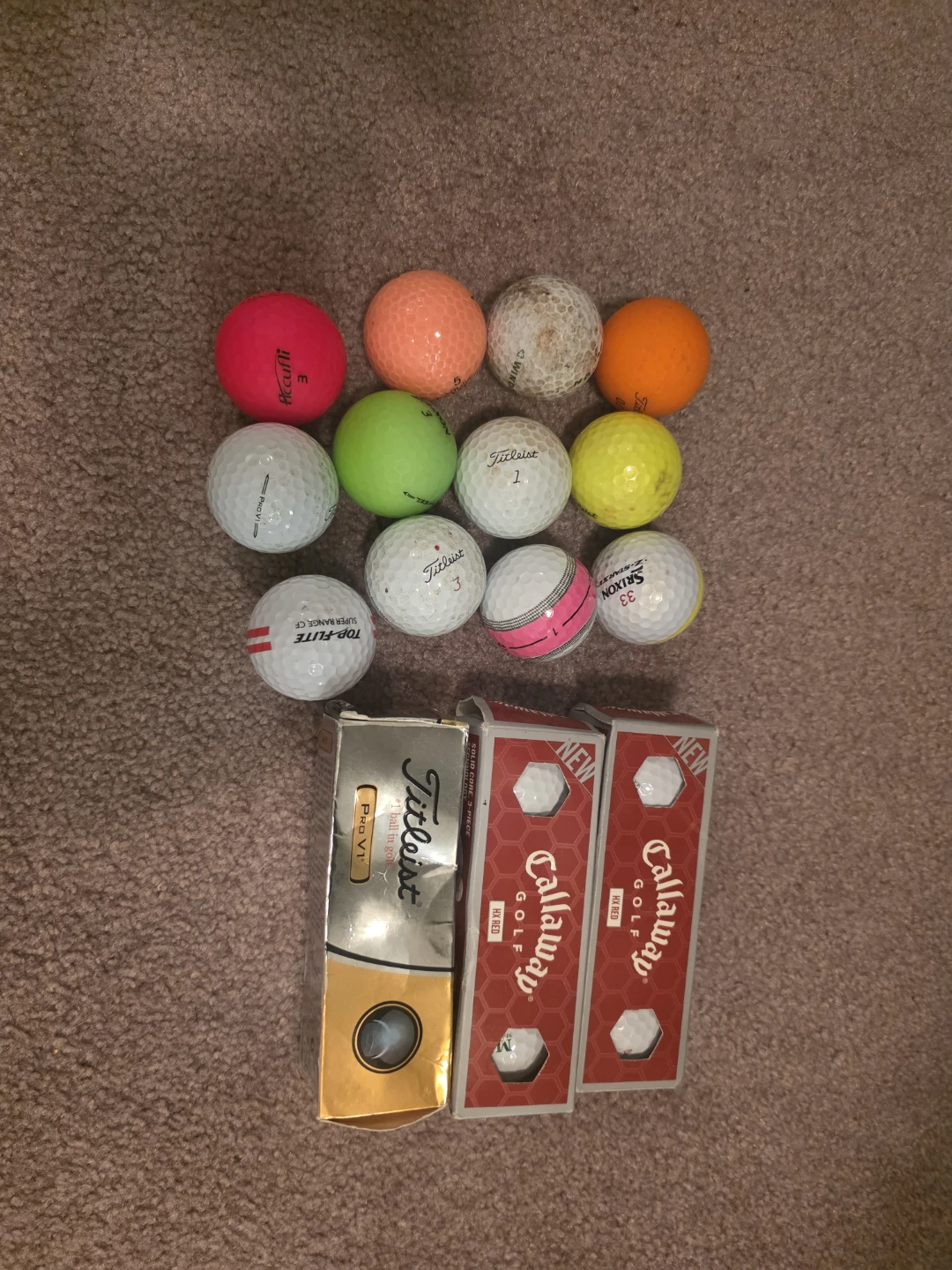 Mixed Golf Balls