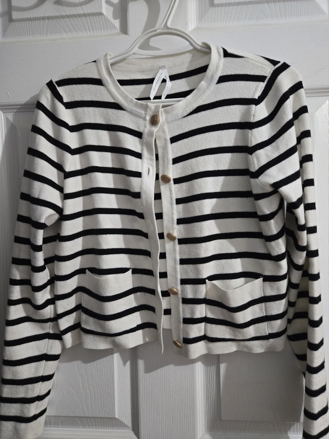 Dreamers Striped Cardigan - Size S