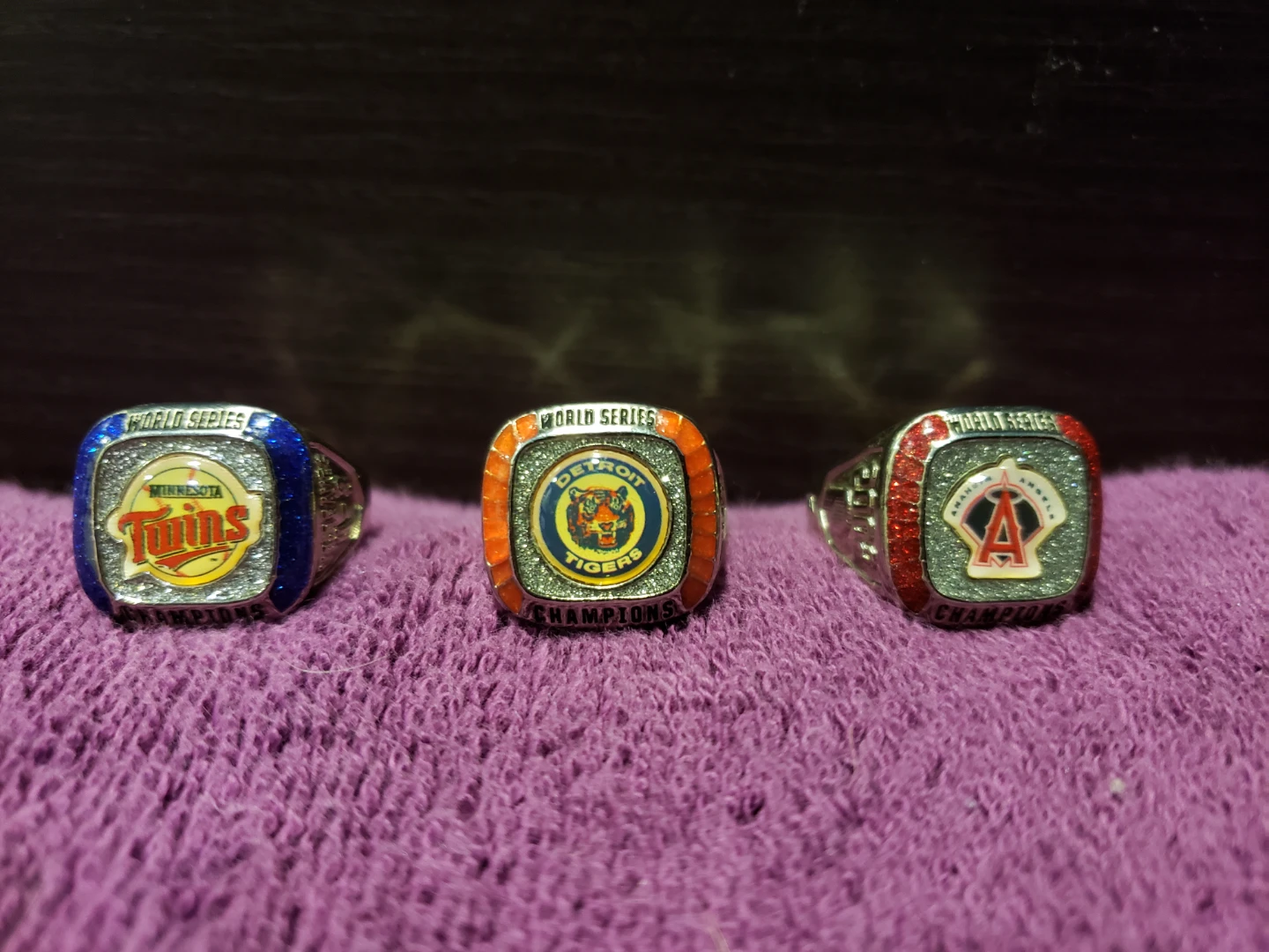 Set of 3 Baseball Championship Rings