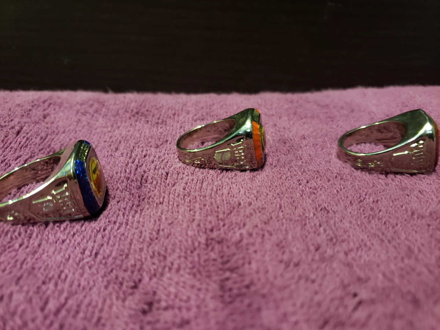 Set of 3 Baseball Championship Rings - photo 2
