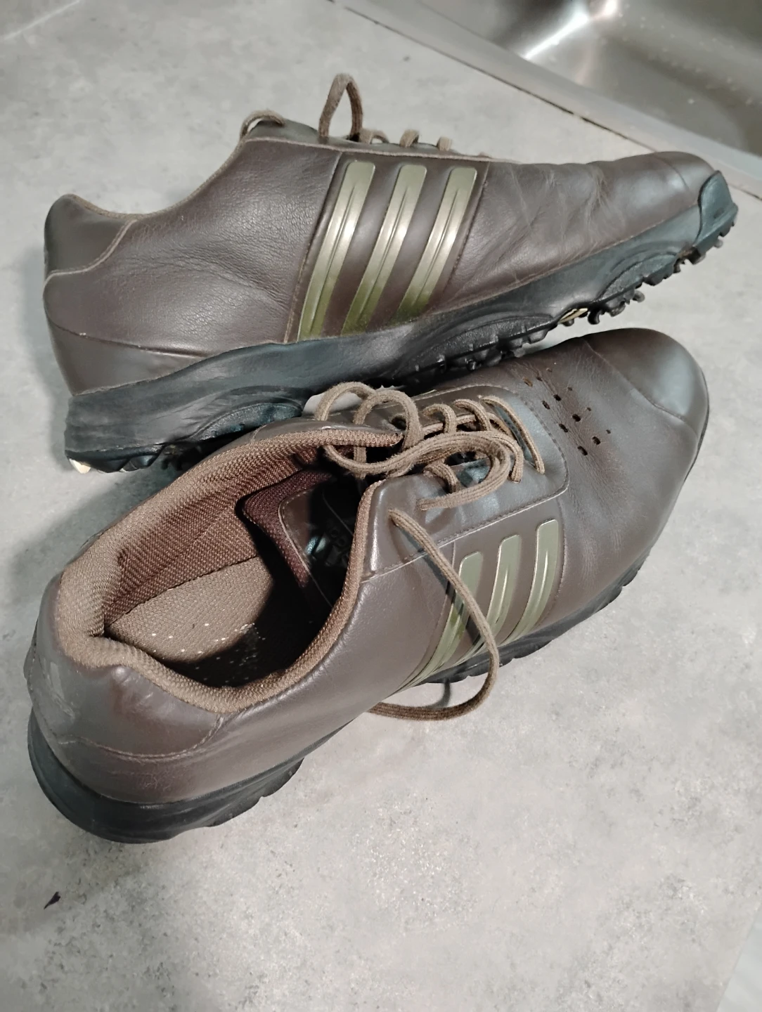 Adidas Brown Golf Shoes - photo 4