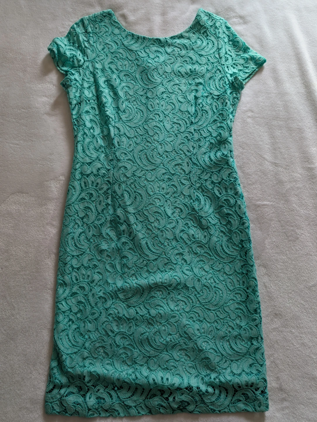 Teal Lace Dress