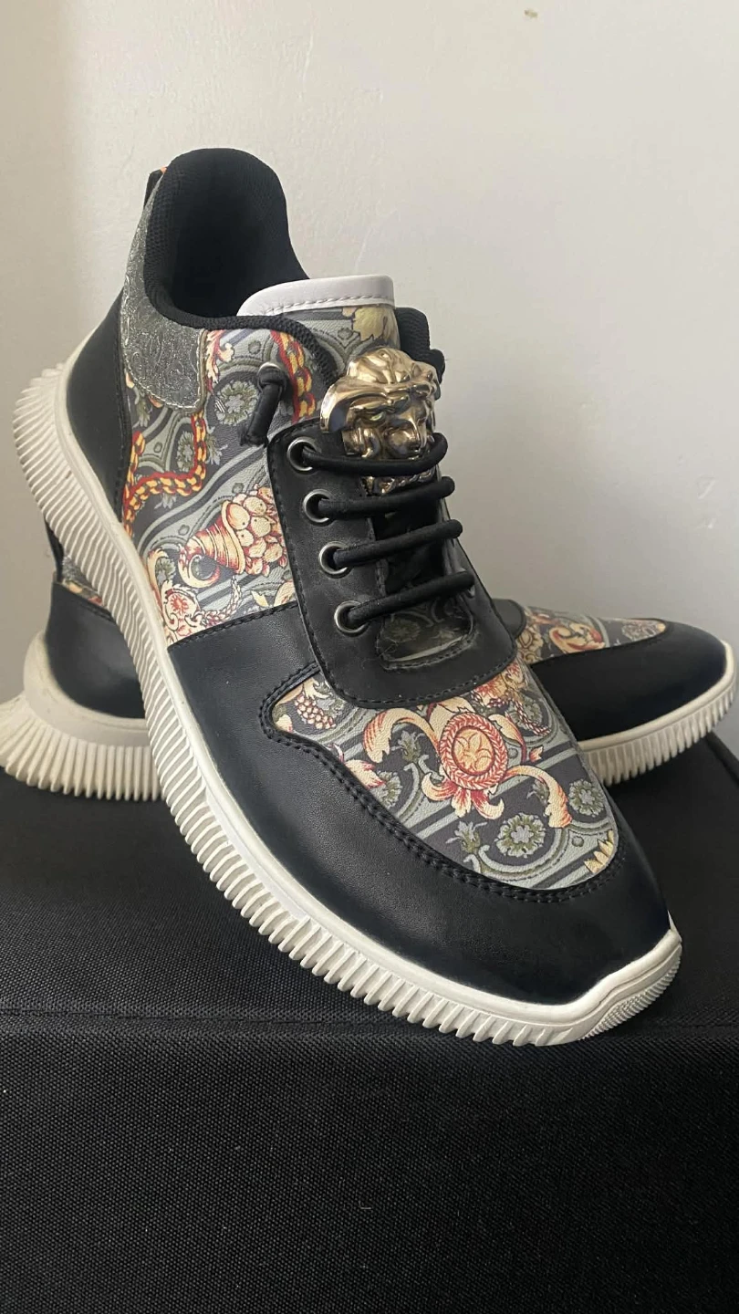 Men's Fashion Sneakers with Medusa Head Accent - photo 2