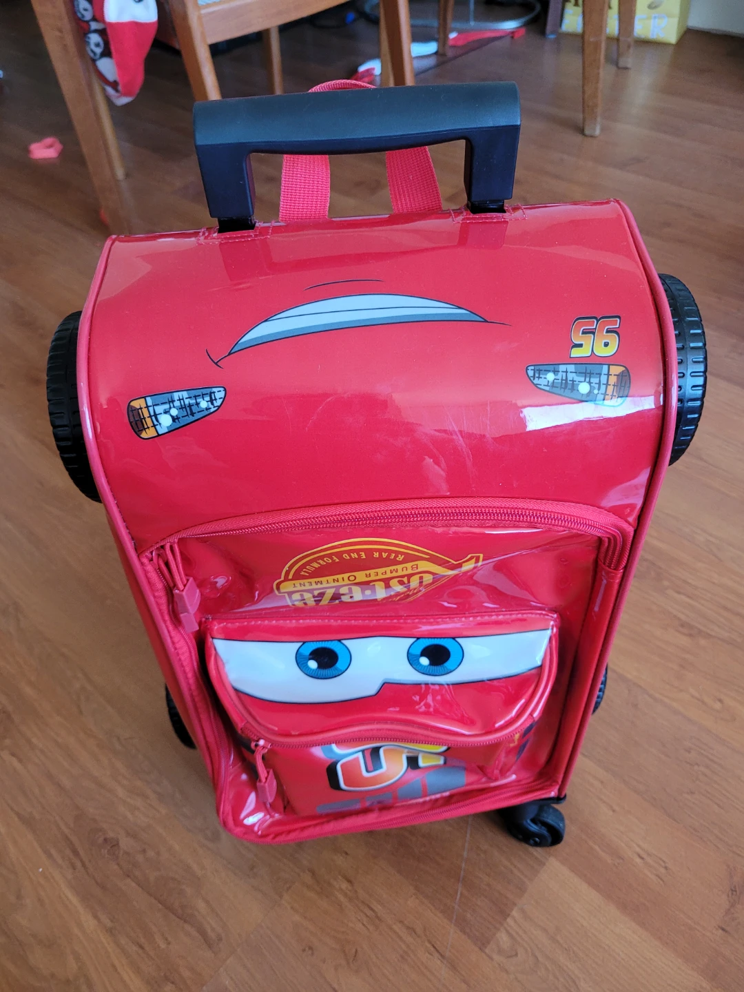 Disney Cars Lightning McQueen Rolling Luggage Suitcase