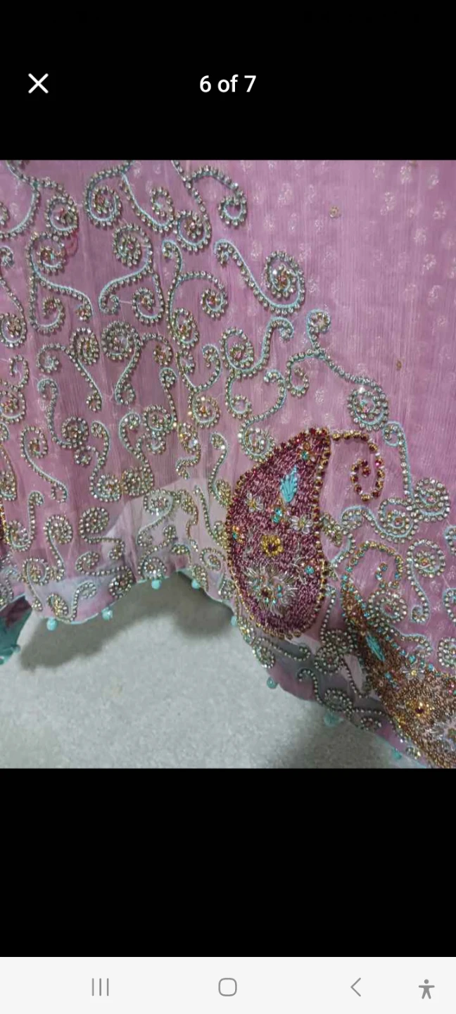 Pink Embellished Kameez embroidered occasionally use - photo 3