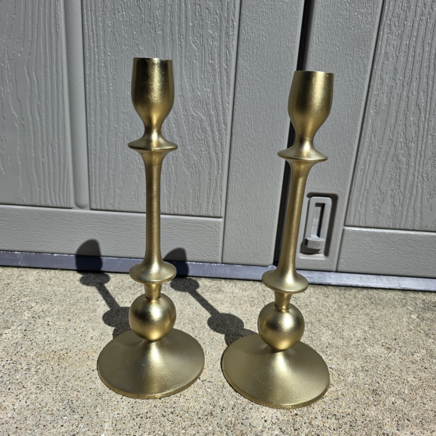 Brass Taper Candle Holders (Set of 2) 12in tall