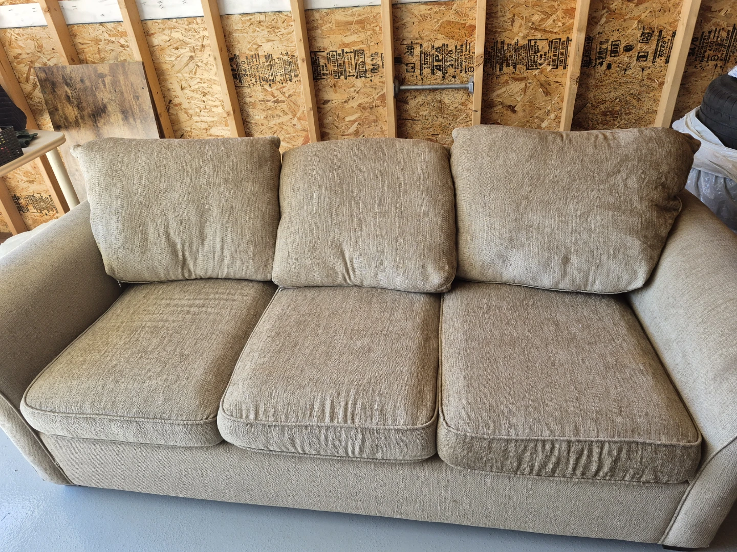 Tan Fabric Sofa