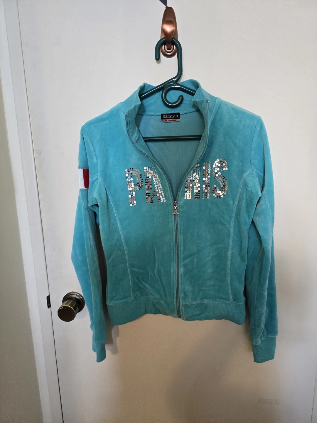 Kappa Velour Track Jacket "Paris" size M - photo 2