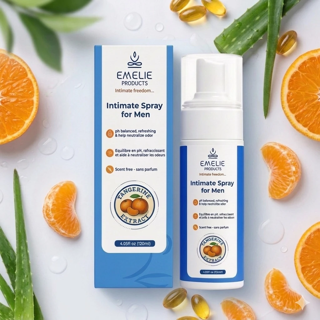 Emelie Products Intimate Spray for Men Tangerine Extract 4.05oz