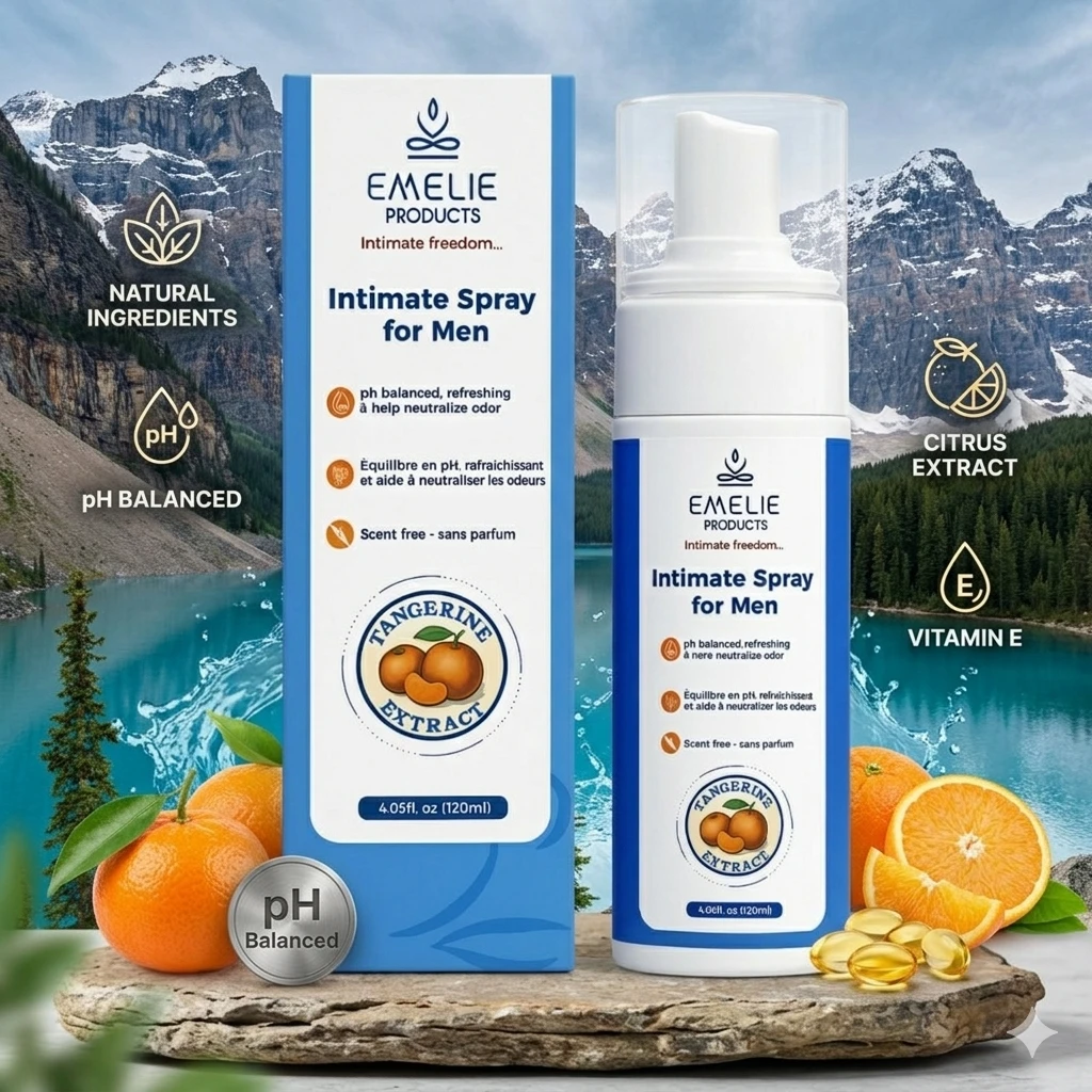 Emelie Products Intimate Spray for Men Tangerine Extract 4.05oz - photo 2