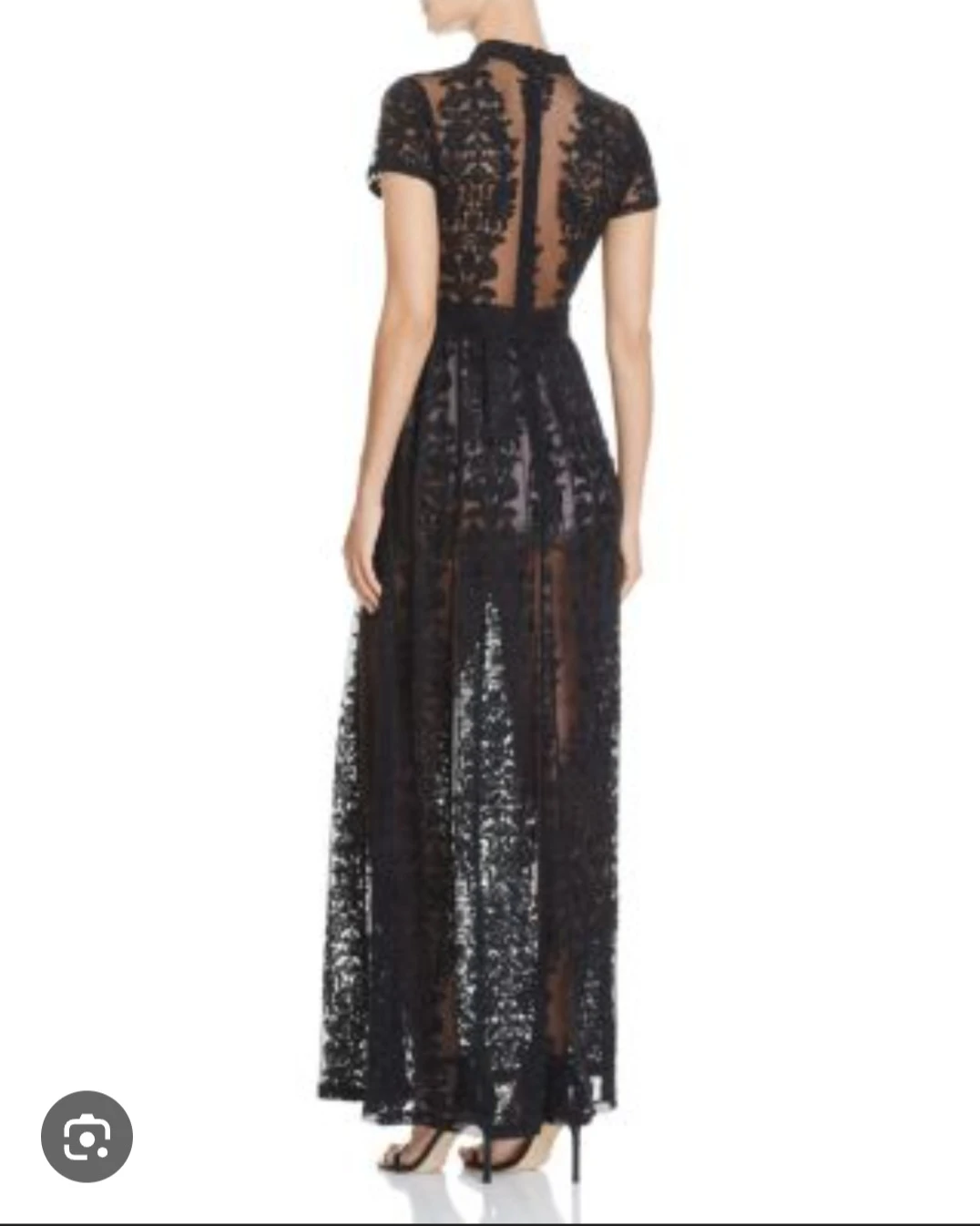 Black Lace Maxi Dress - photo 2