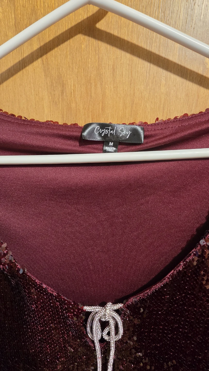 Crystal Sky Sequin Dress Size M - photo 2