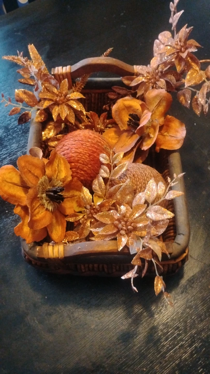 Autumn Harvest Decorative Basket