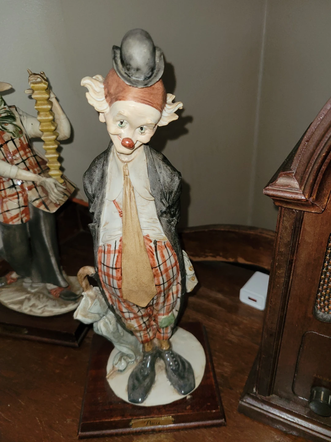 Set of 3  Pucci vintage Porcelain Clown Figurines - photo 3