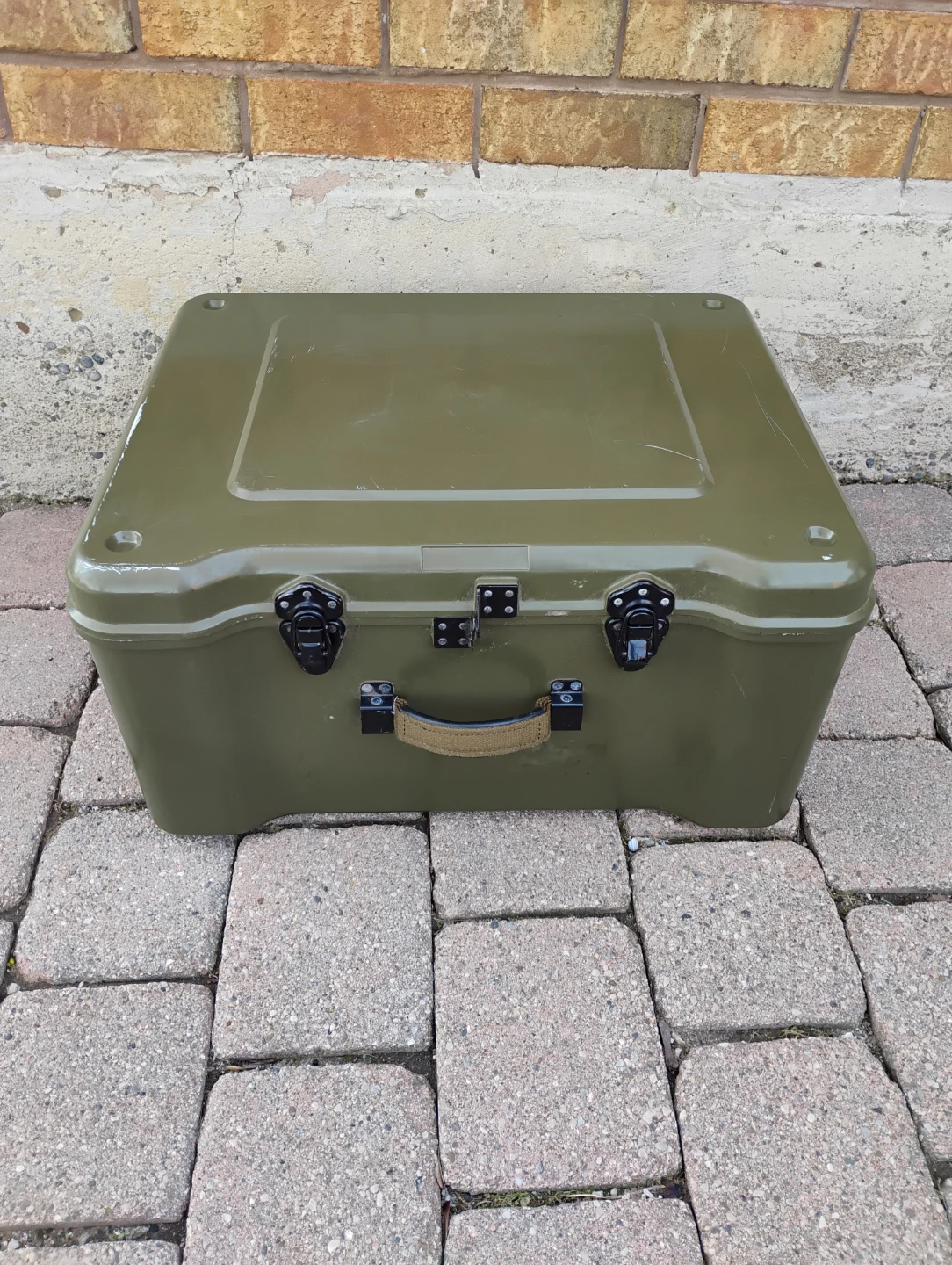 Olive Green Storage Case with Handle