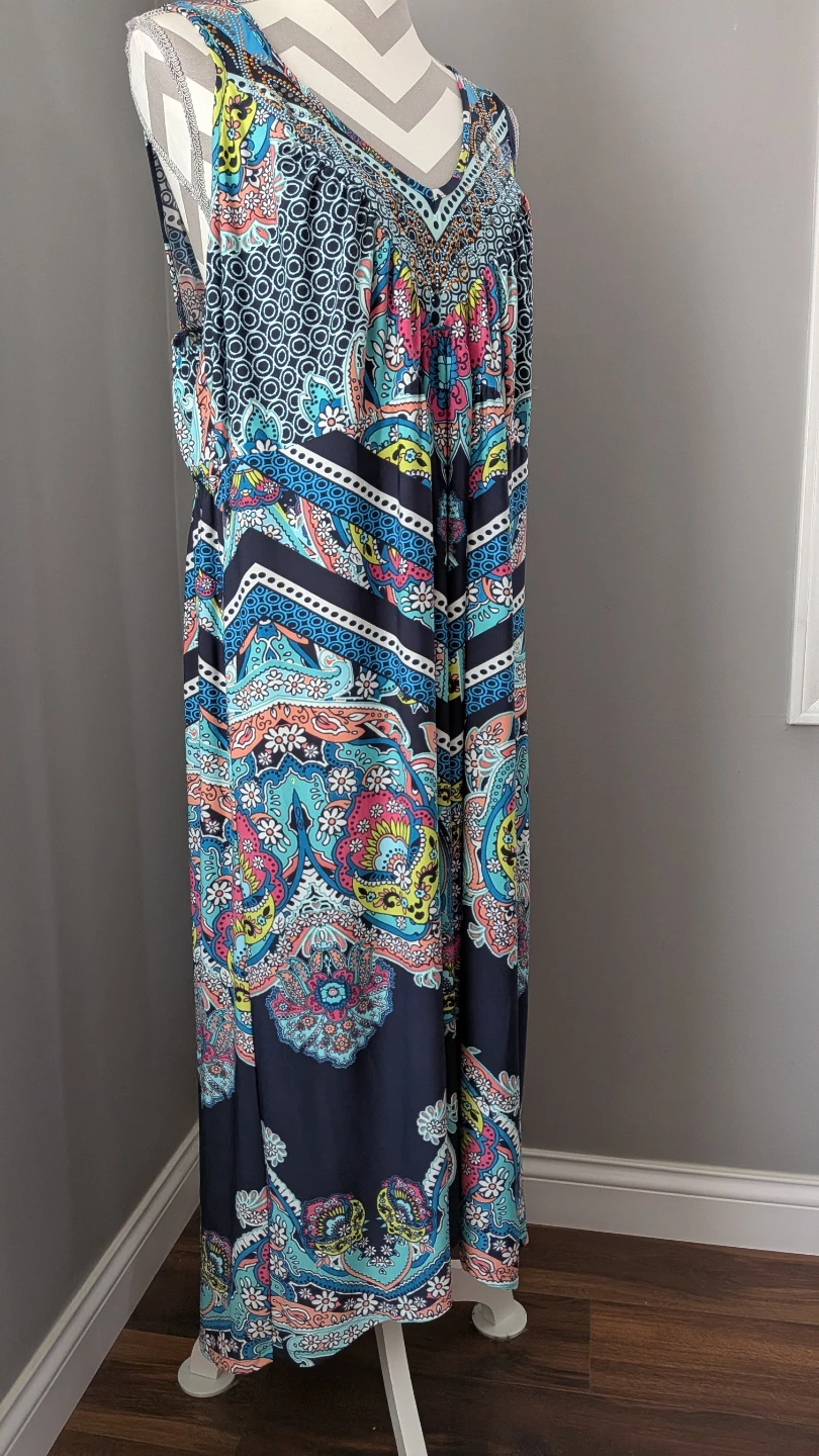 Oneworld Boho Maxi Dress Size 2X - photo 5