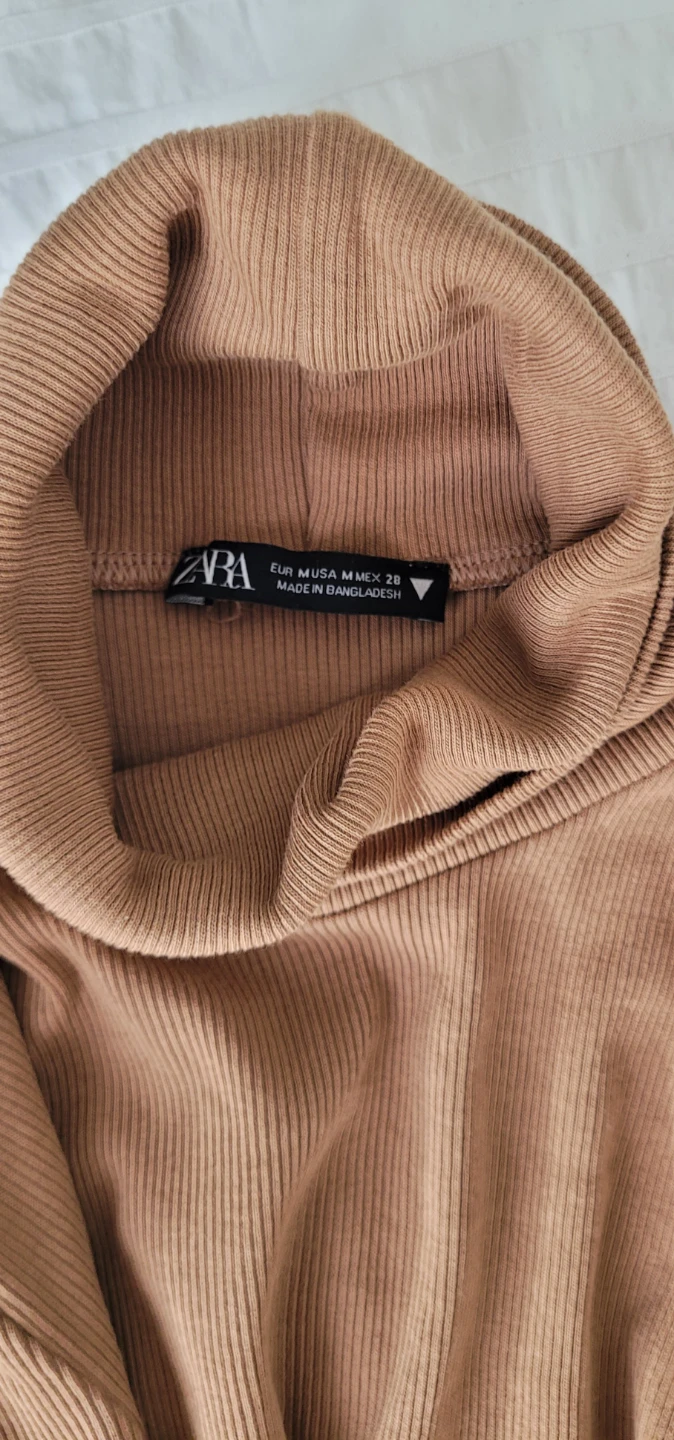 Zara ribbed turtleneck top - size M - photo 3