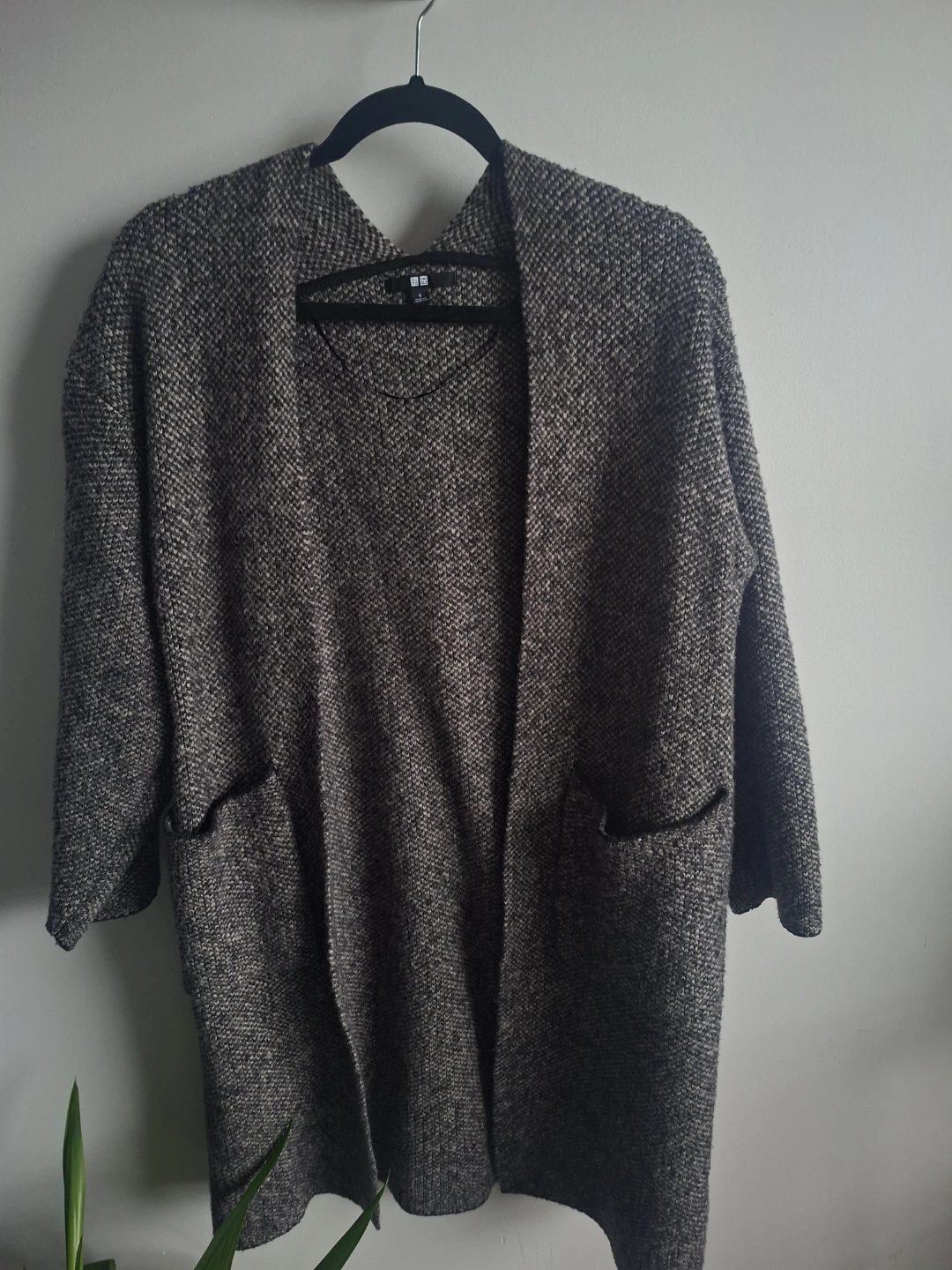 UNIQLO Grey Long Knit Cardigan (Small) - photo 2