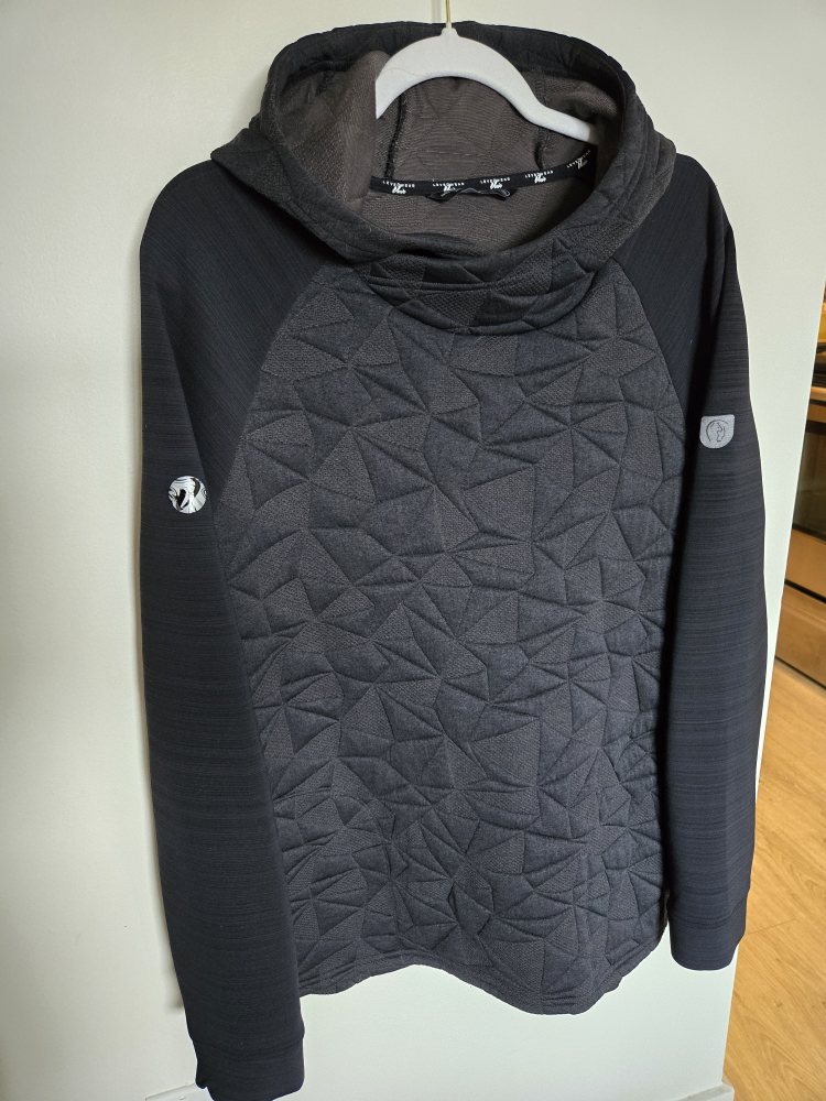 Dark Navy Quilted Activewear Hoodie - XL
