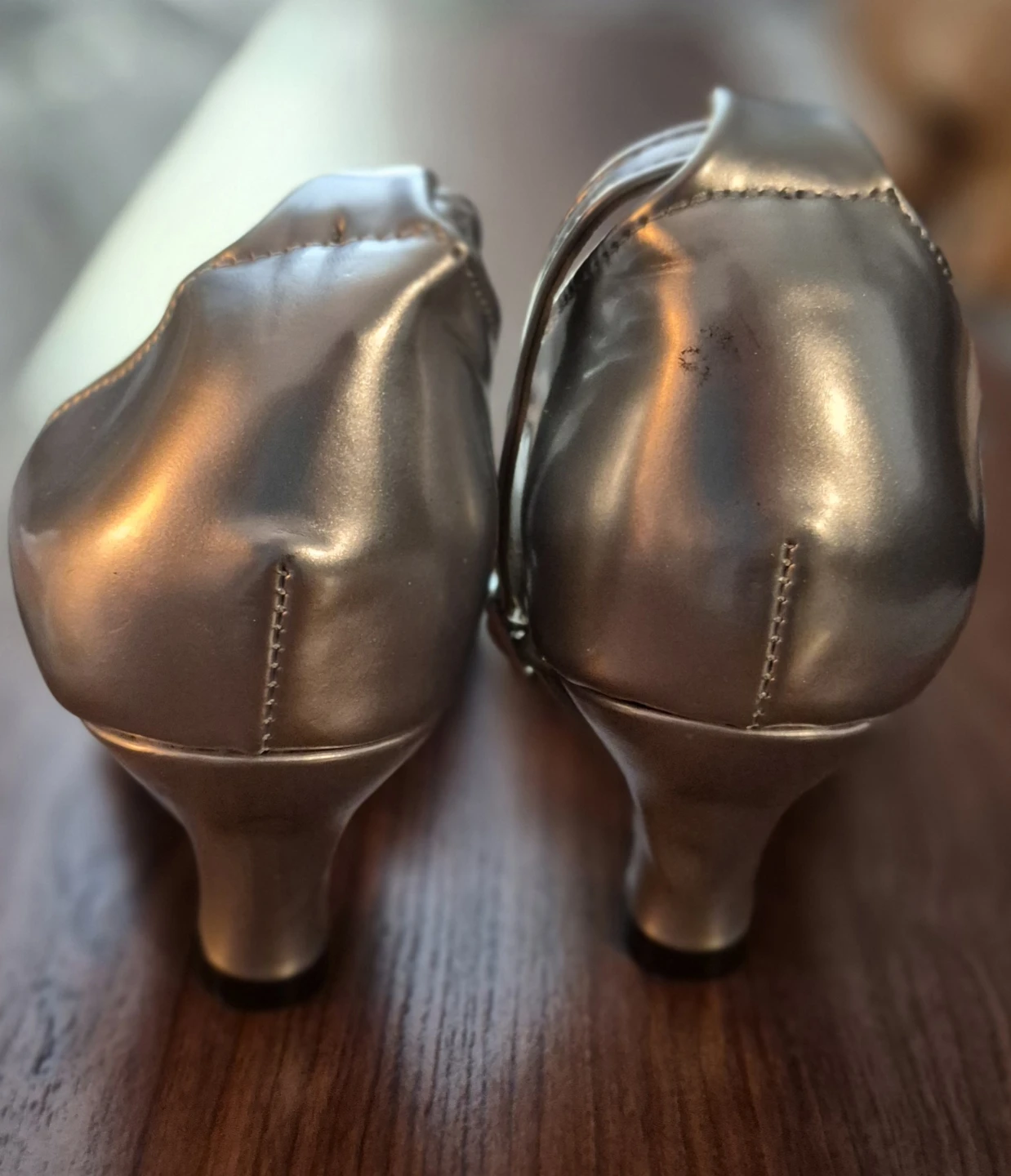 Silver Glitter Ballroom Dance Shoes - photo 5