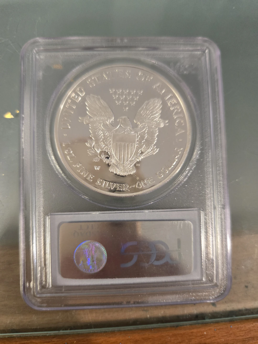 2003-W American Silver Eagle PCGS PR69DCAM Coin - photo 2