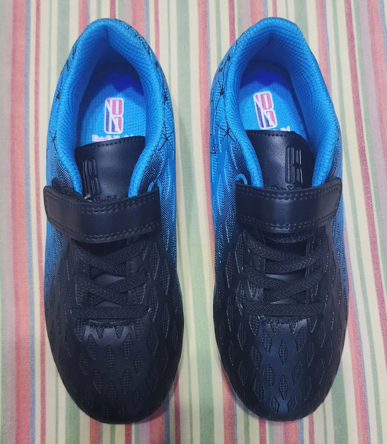 Kids Soccer Cleats - Blue & Black, Size 1 - photo 3