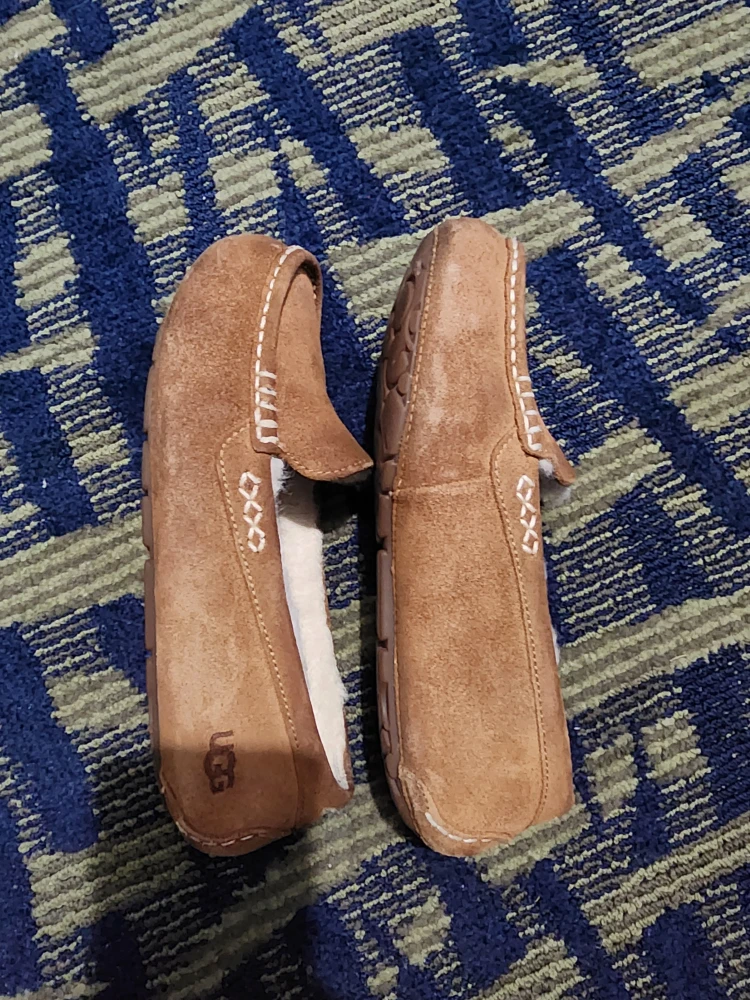 UGG Australia Brown Suede Shearling Slippers - photo 4