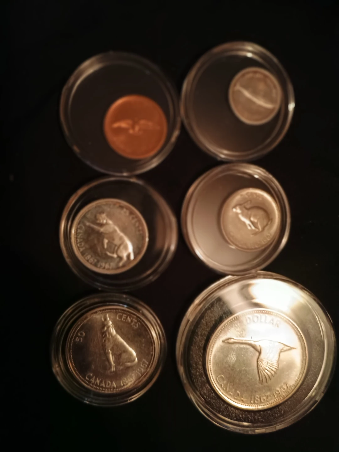 Canadian Coin Collection 1867-1967( silver coins) - photo 2
