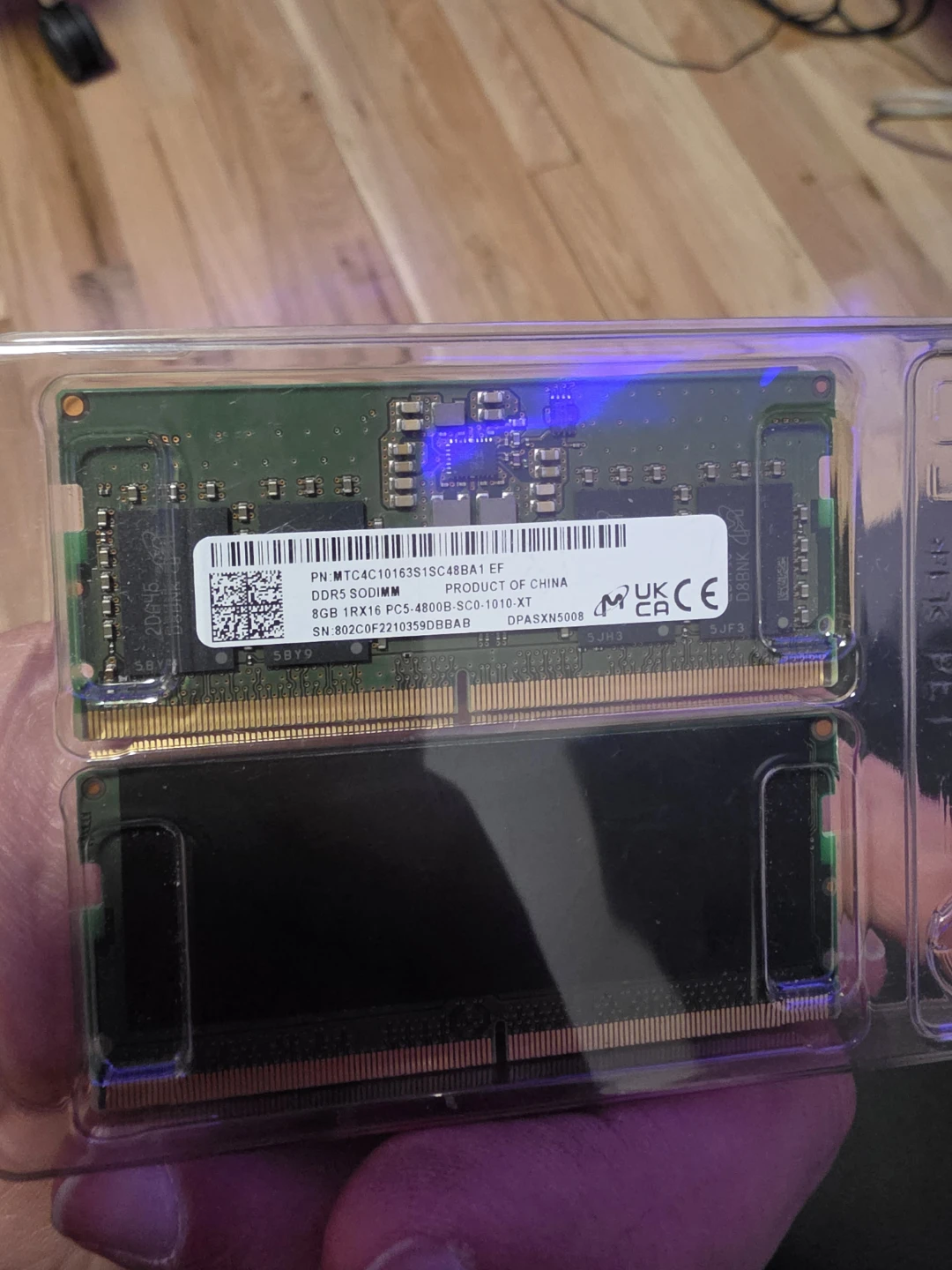 Micron DDR5 SODIMM Laptop RAM - 16gb (2x8)