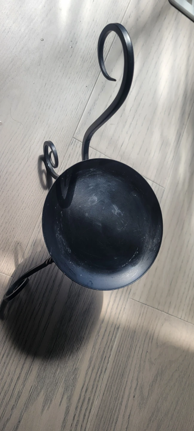 Black Metal Candlestick Holder - photo 2